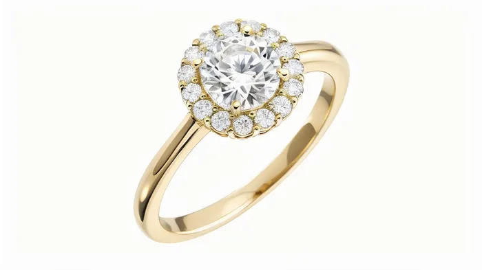FL LLC Rings 14k Yellow Gold Diamond Halo Engagement Ring Gold Lab Grown Diamond Created Diamond Halo Engagement Ring Moissanite Ring Yellow Gold FL LLC Rings 14k Yellow Gold Diamond Halo Engagement Ring Gold Lab Grown Diamond Created Diamond Halo Engagement Ring Moissanite Ring Yellow Gold