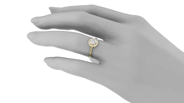 FL LLC Rings 14k Yellow Gold Diamond Halo Engagement Ring Gold Lab Grown Diamond Created Diamond Halo Engagement Ring Moissanite Ring Yellow Gold FL LLC Rings 14k Yellow Gold Diamond Halo Engagement Ring Gold Lab Grown Diamond Created Diamond Halo Engagement Ring Moissanite Ring Yellow Gold