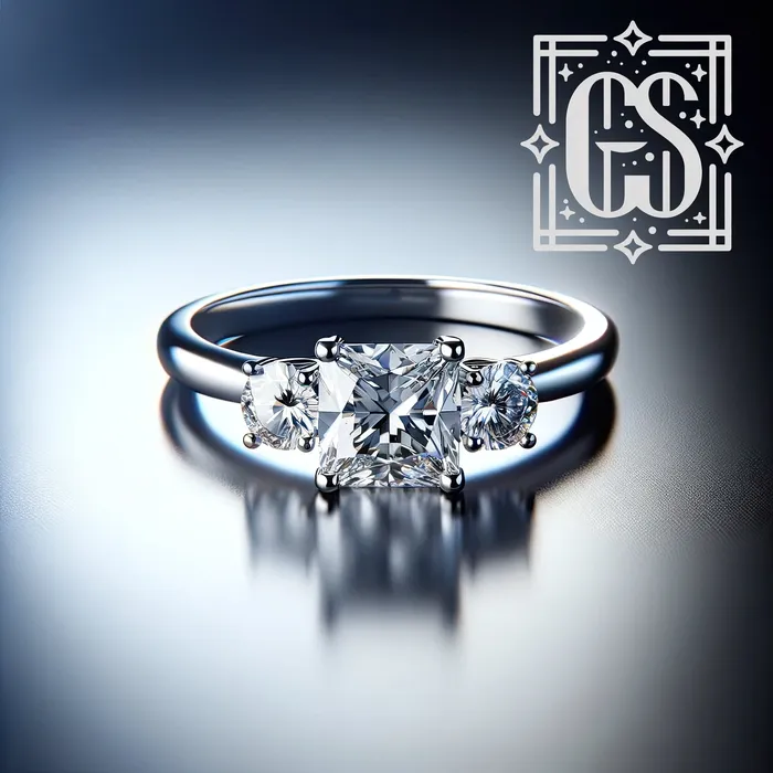 FL LLC Rings 14k Yellow Gold Diamond Three Stone Princess Engagement Ring Gold Lab Grown Diamond Square Three Stone Engagement Ring Yellow Gold FL LLC Rings 14k Yellow Gold Diamond Three Stone Princess Engagement Ring Gold Lab Grown Diamond Square Three Stone Engagement Ring Yellow Gold