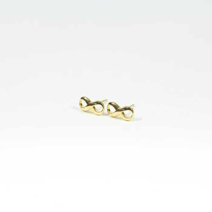 Gold Vermeil Infinity Studs Tashi Rings