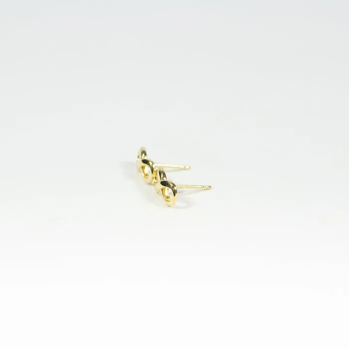 Gold Vermeil Infinity Studs Tashi Rings