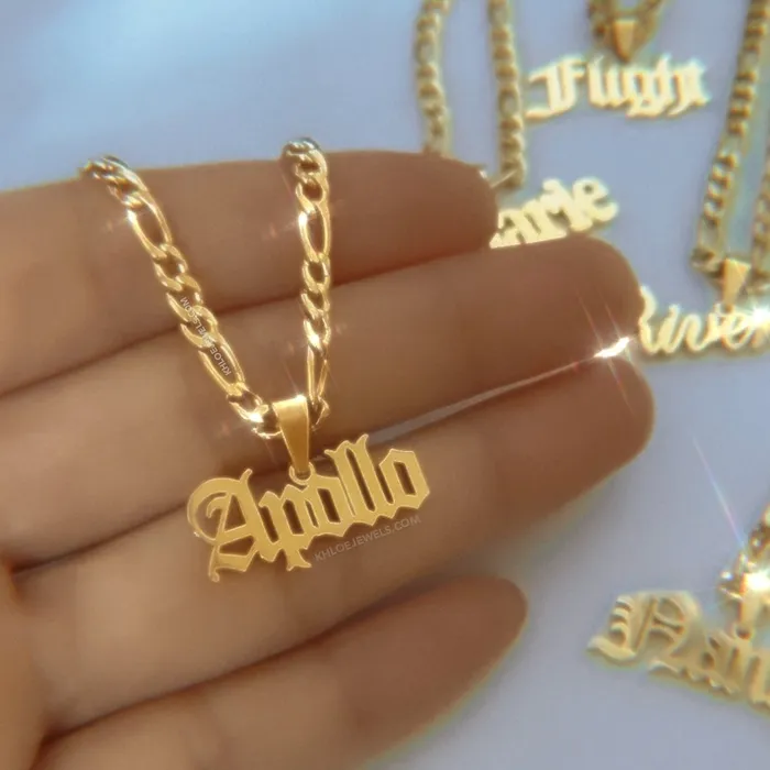 KHLOE JEWELS Custom Jewelry Necklaces Vie Figaro Custom Name Necklace