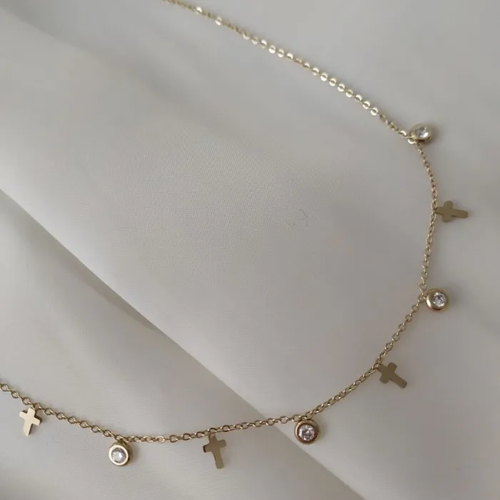 KHLOE JEWELS Necklaces Salvation CZ Necklace