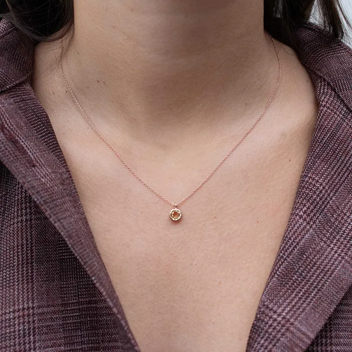Necklaces August Birthstone Necklace Silver Lotus