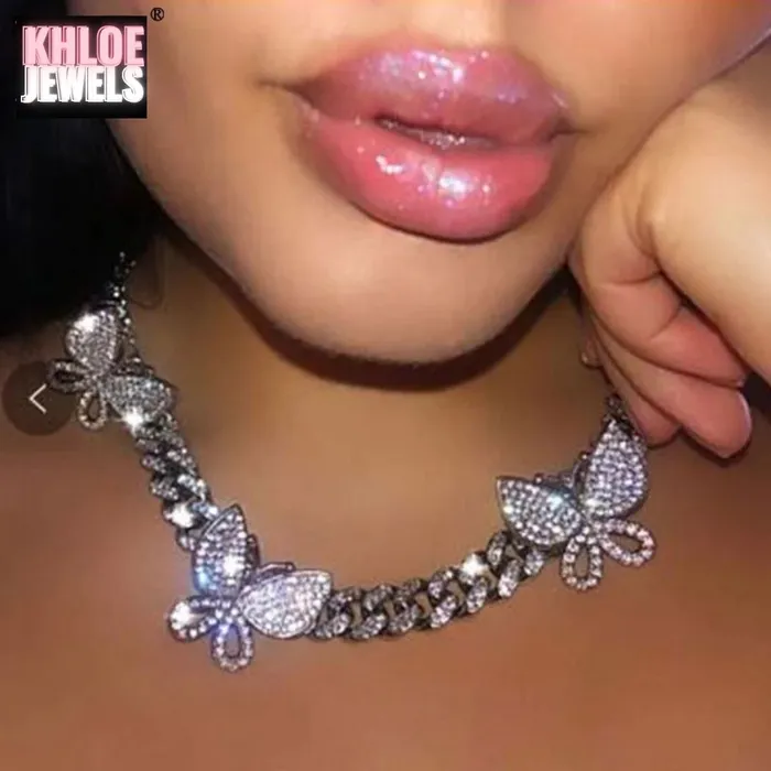 Necklaces KHLOE JEWELS Allure CZ Cuban Link Choker Necklace