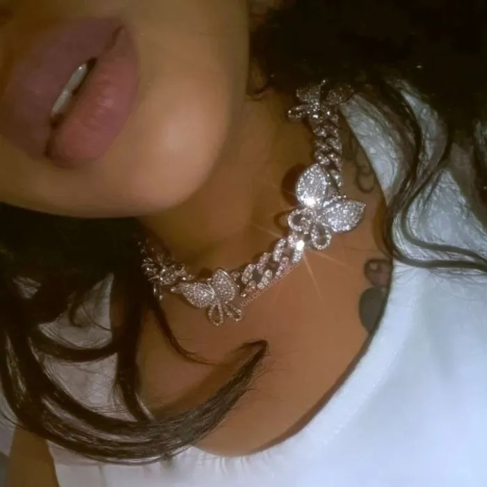 Necklaces KHLOE JEWELS Allure CZ Cuban Link Choker Necklace