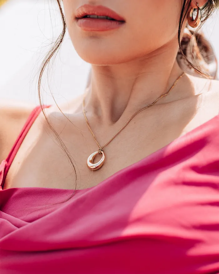 Necklaces WellDunn Domeo Gold Necklace