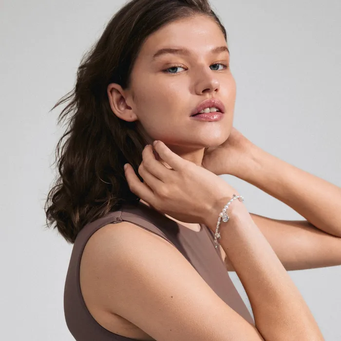 Pilgrim Bracelets Intent Silver Plated Pearl Bracelet