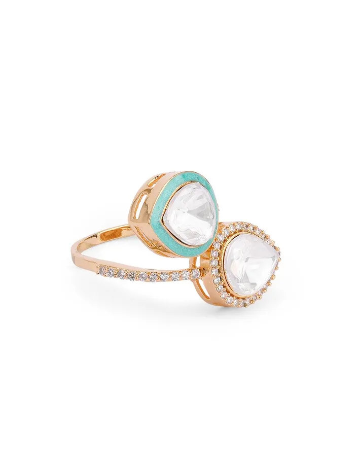 Rings Twisted Turquoise Enamel Ring Curio Cottage Rings Twisted Turquoise Enamel Ring Curio Cottage