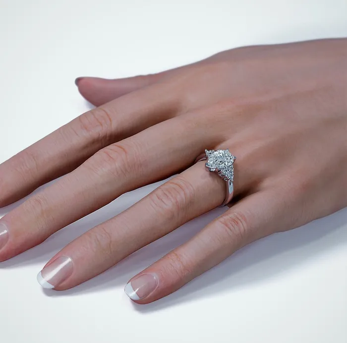 Rose Gold Pear Moissanite Engagement Ring Rose Gold Engagement Ring Pear Cut Vintage Engagement Ring Real Moissanite Engagement Ring FL LLC Rings Rose Gold Pear Moissanite Engagement Ring Rose Gold Engagement Ring Pear Cut Vintage Engagement Ring Real Moissanite Engagement Ring FL LLC Rings