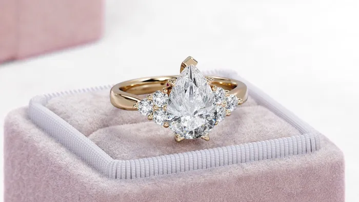 Rose Gold Pear Moissanite Engagement Ring Rose Gold Engagement Ring Pear Cut Vintage Engagement Ring Real Moissanite Engagement Ring FL LLC Rings Rose Gold Pear Moissanite Engagement Ring Rose Gold Engagement Ring Pear Cut Vintage Engagement Ring Real Moissanite Engagement Ring FL LLC Rings