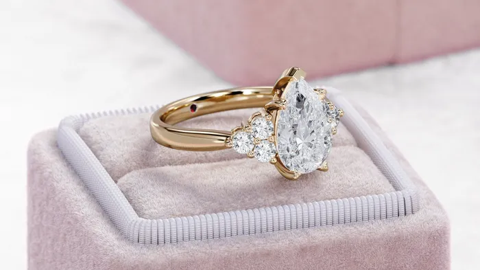 Rose Gold Pear Moissanite Engagement Ring Rose Gold Engagement Ring Pear Cut Vintage Engagement Ring Real Moissanite Engagement Ring FL LLC Rings Rose Gold Pear Moissanite Engagement Ring Rose Gold Engagement Ring Pear Cut Vintage Engagement Ring Real Moissanite Engagement Ring FL LLC Rings