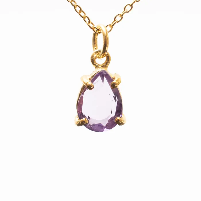 Silver Lotus Necklaces Pisces Birthstone Necklace