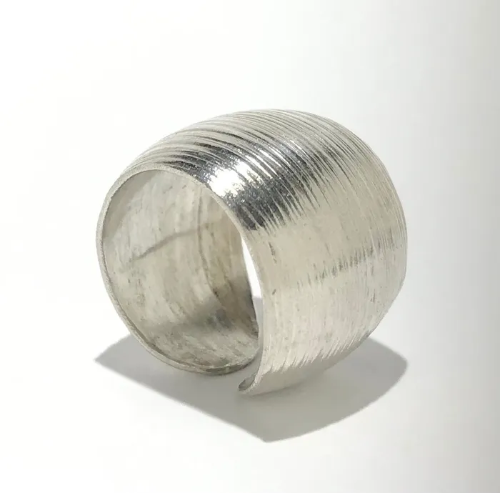 Thai Hill Tribe Silver Brushed Ring Four Peaks Mining Co Rings