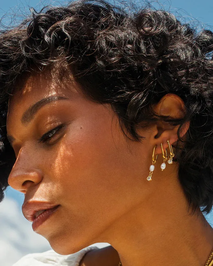 WellDunn PreStyled Sets Zeta Gold Hoops