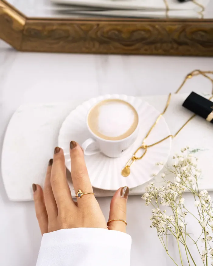 WellDunn Rings Perlu Gold Vermeil Ring